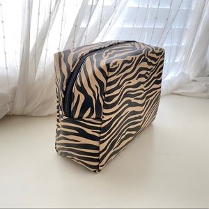 Tiger Print Makeup Cosmetic Bag